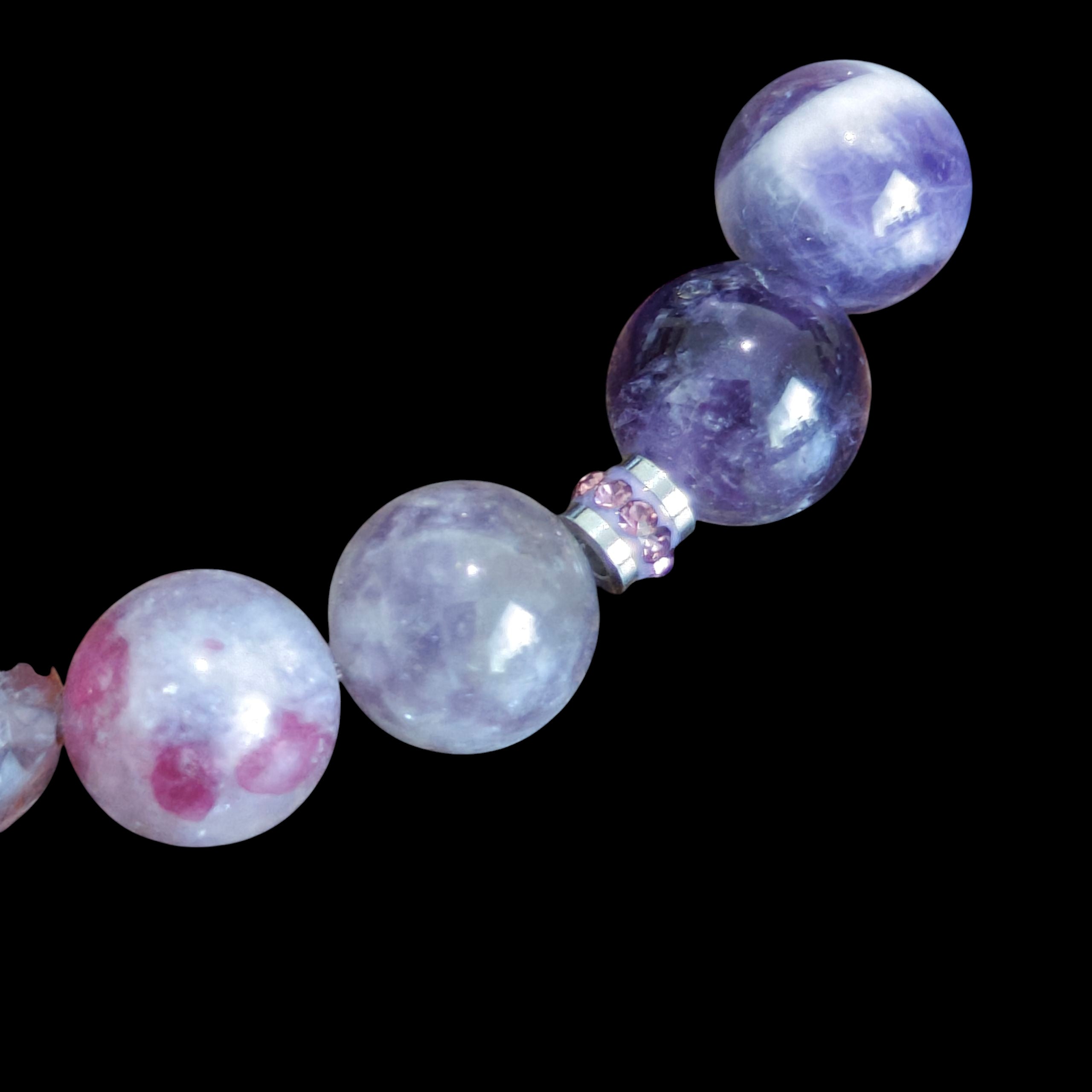 Chevron Amethyst Bracelet 