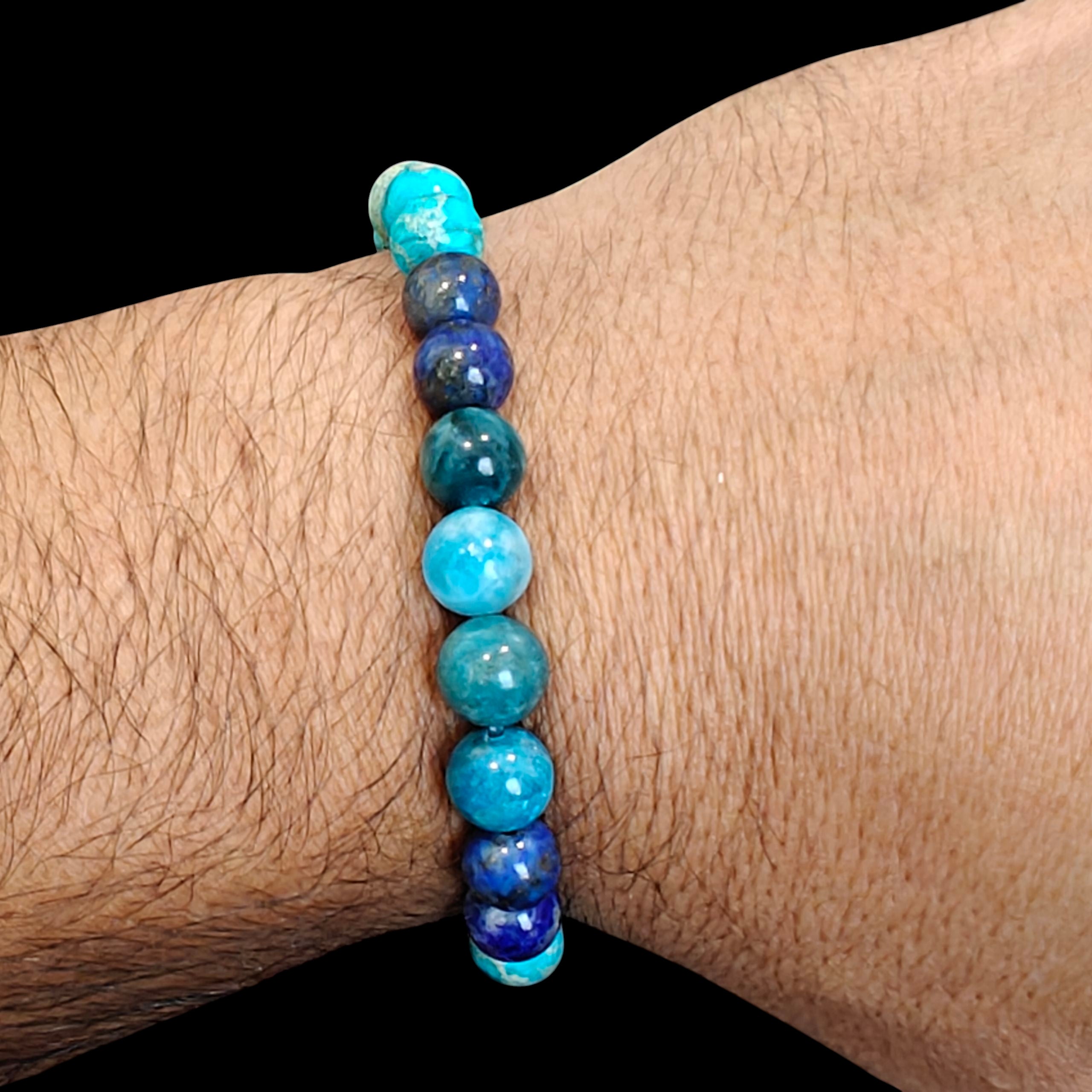 Imperial Jasper Bracelet 8mm Natural Stones Unisex 