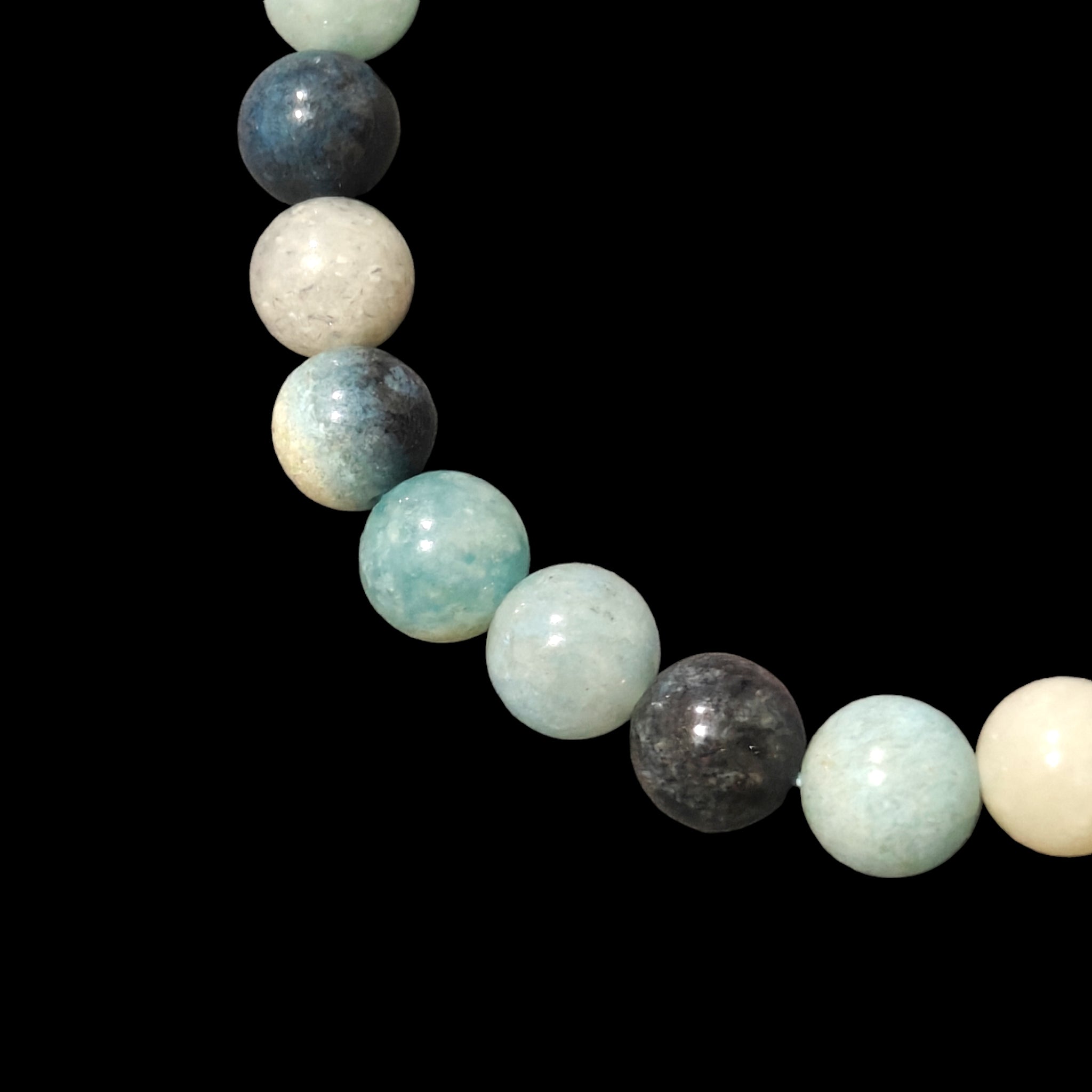 Trolleite Bracelet Natural Stones 8mm Stretches Unisex Healing Bracelet 