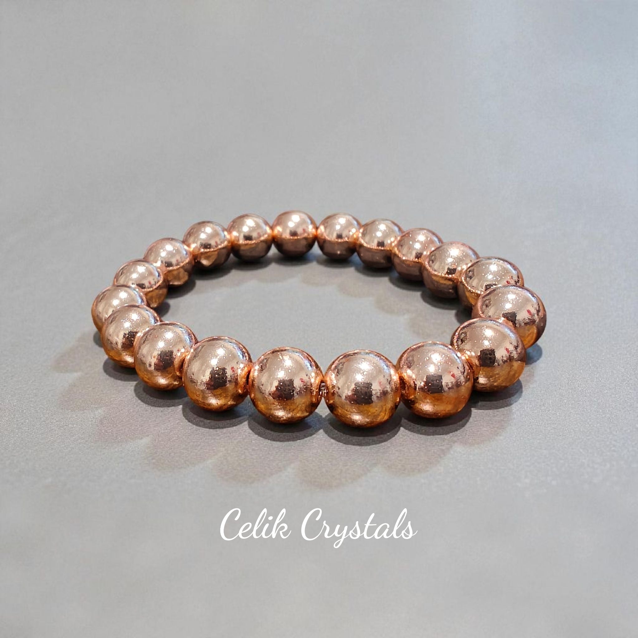 Rose Gold Hematite Bracelet 6mm, 10mm