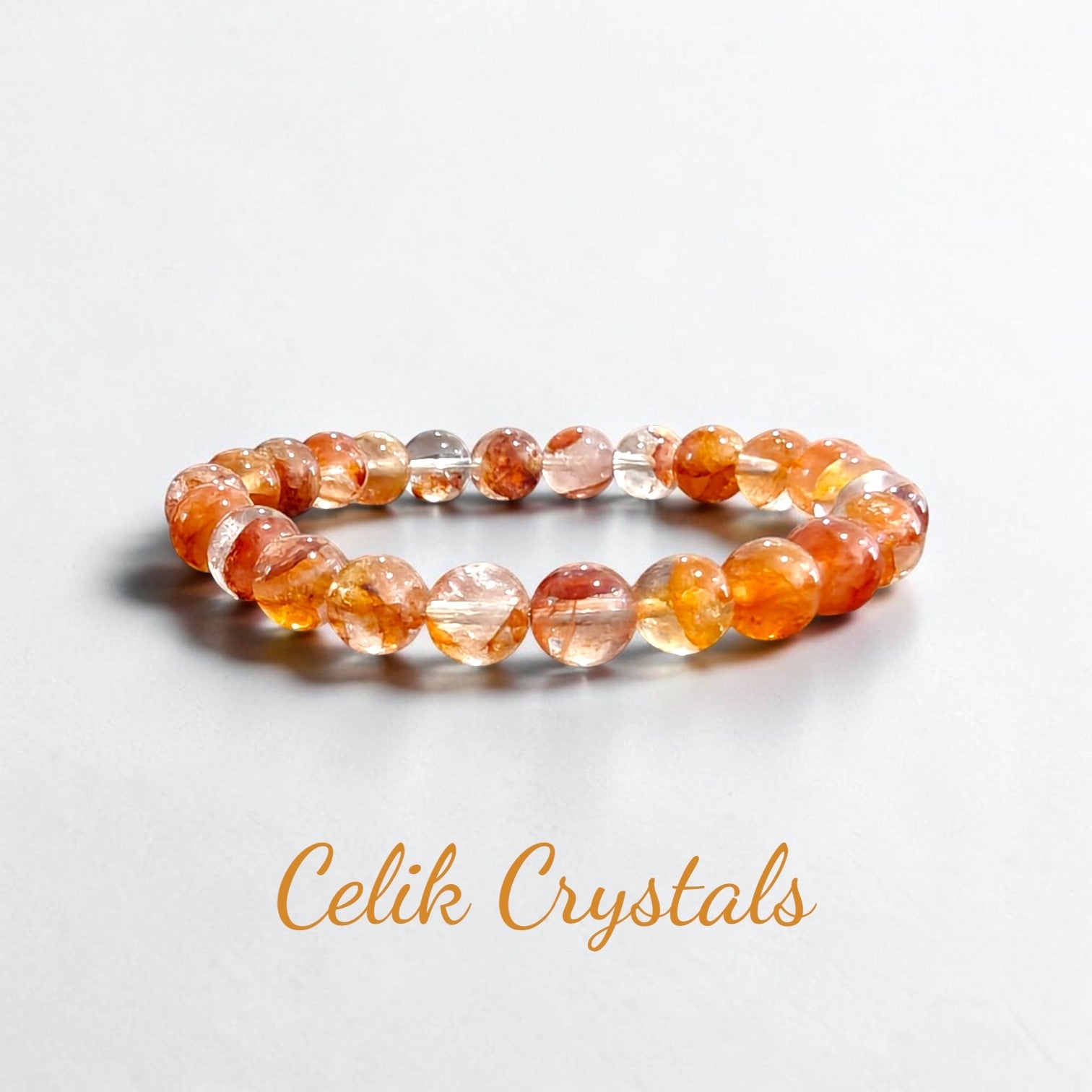 Fire Quartz Bracelet 8mm Unisex