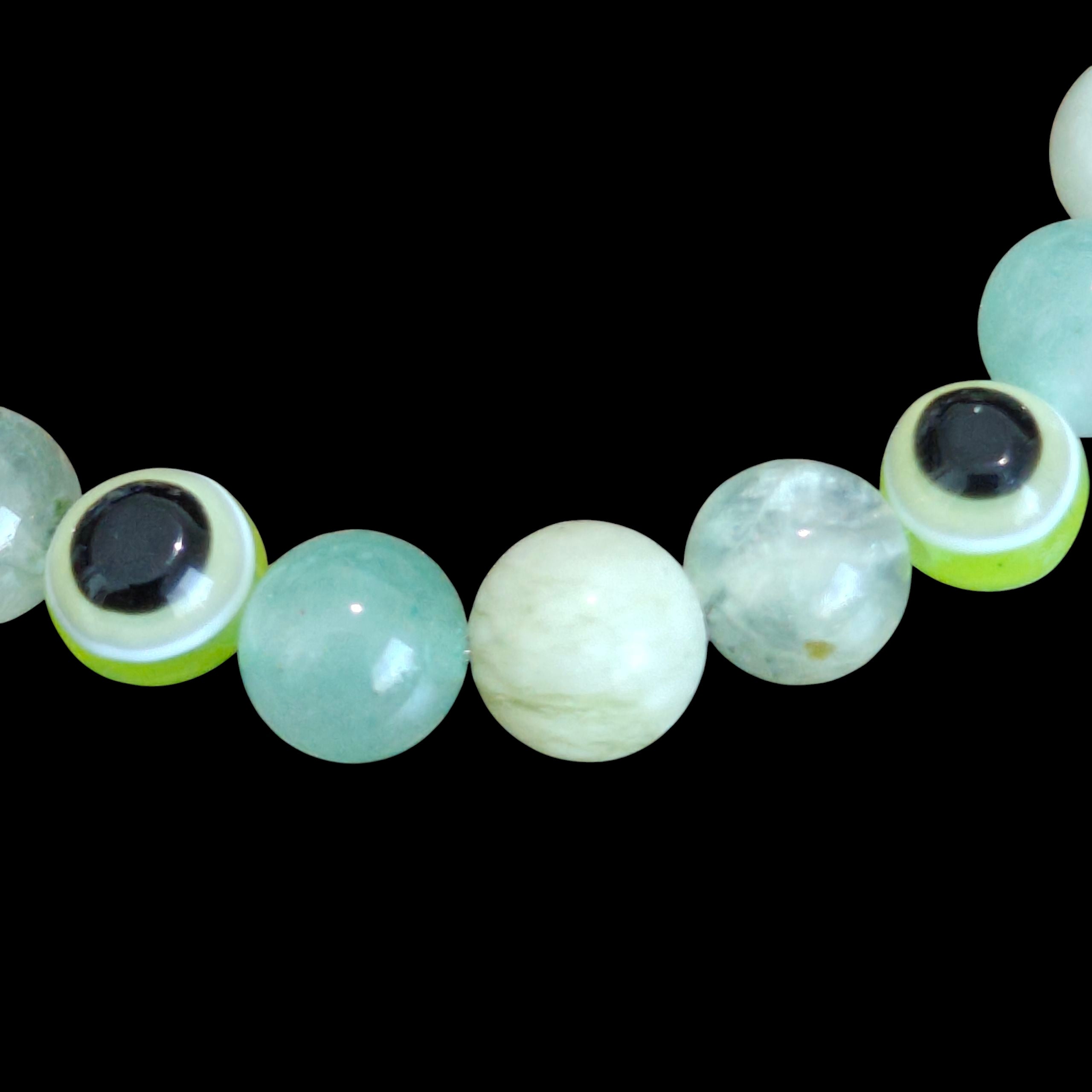 Green Evil Eye Bracelet 